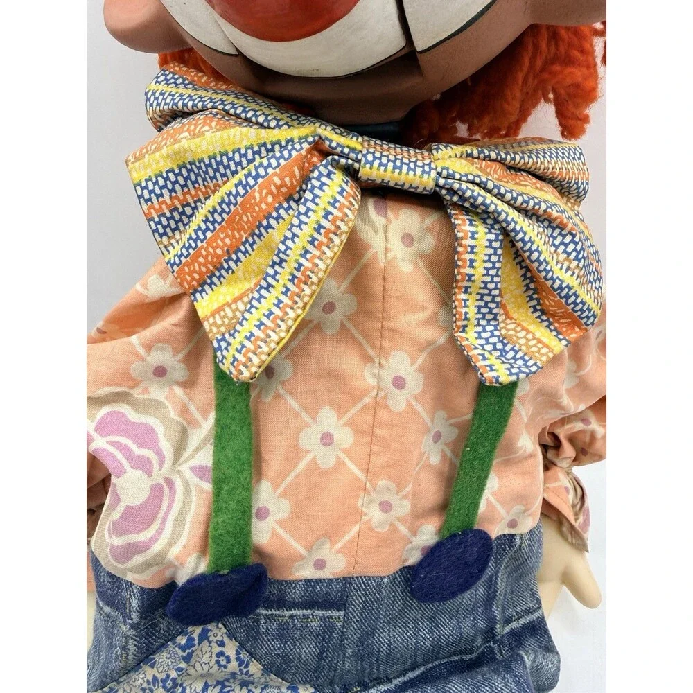 Vintage 70s Early Pelham Clown Ventriloquist Doll Puppet 26” Harrods London